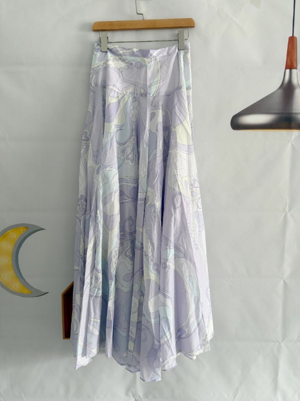 Pucci Orchidee-print Maxi Skirt in Cotton-muslin - Picture 4 of 9